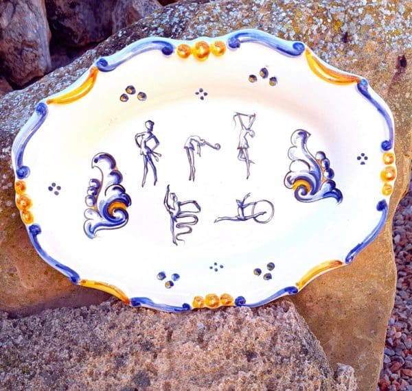 Bandeja de cerámica artesanal de Talavera - MMsport